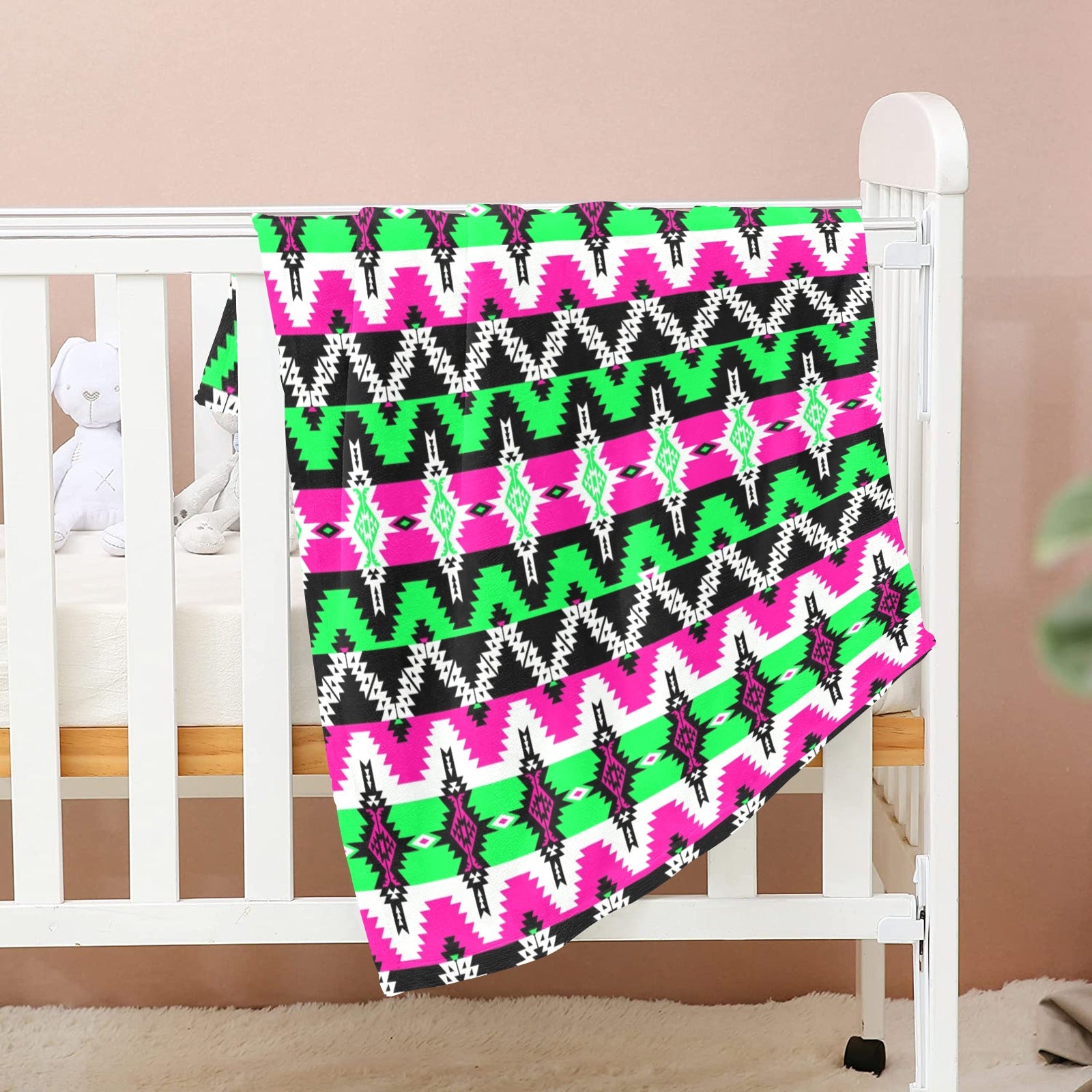 Two Spirit Ceremony Baby Blanket 30"x40" Baby Blanket 30"x40" e-joyer