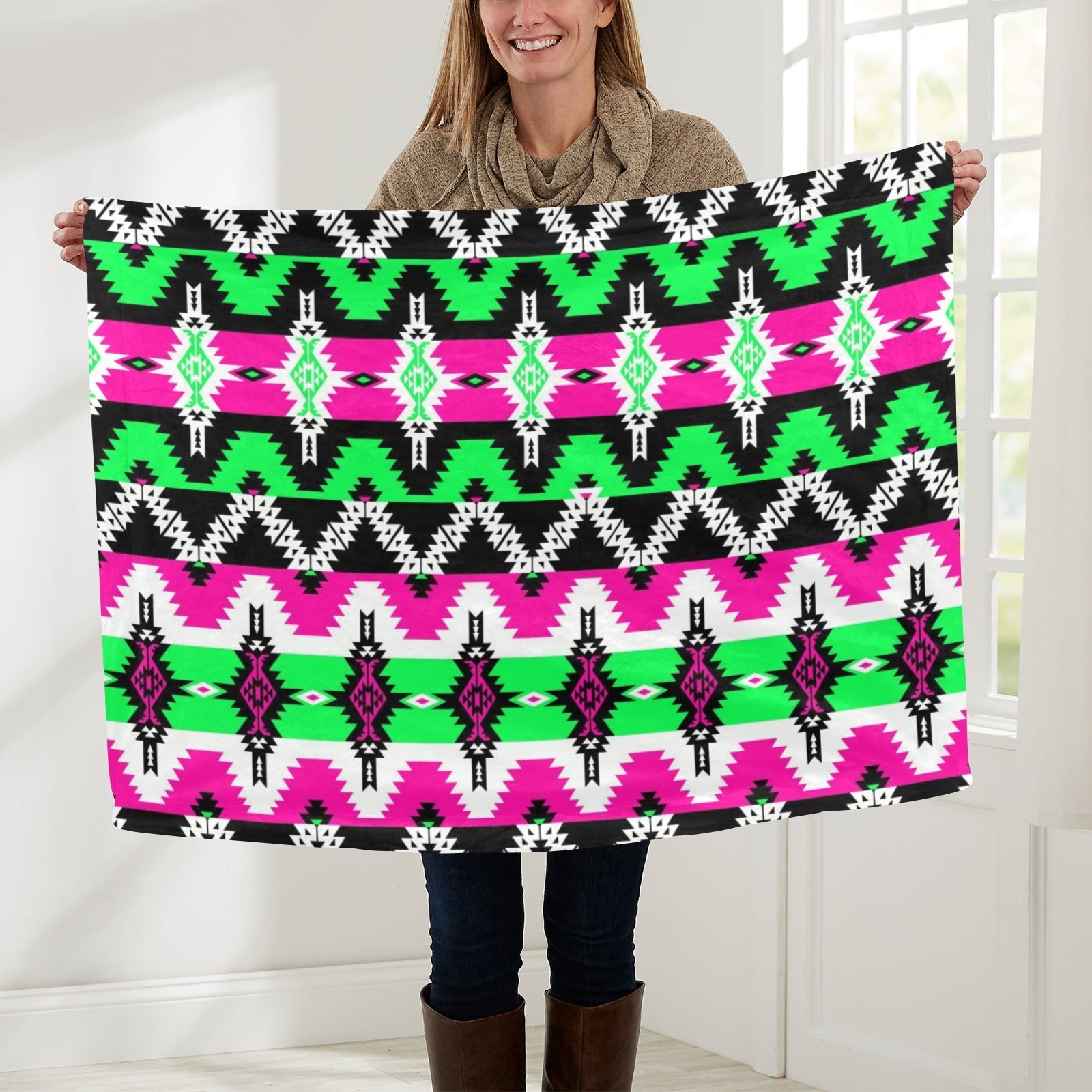 Two Spirit Ceremony Baby Blanket 30"x40" Baby Blanket 30"x40" e-joyer