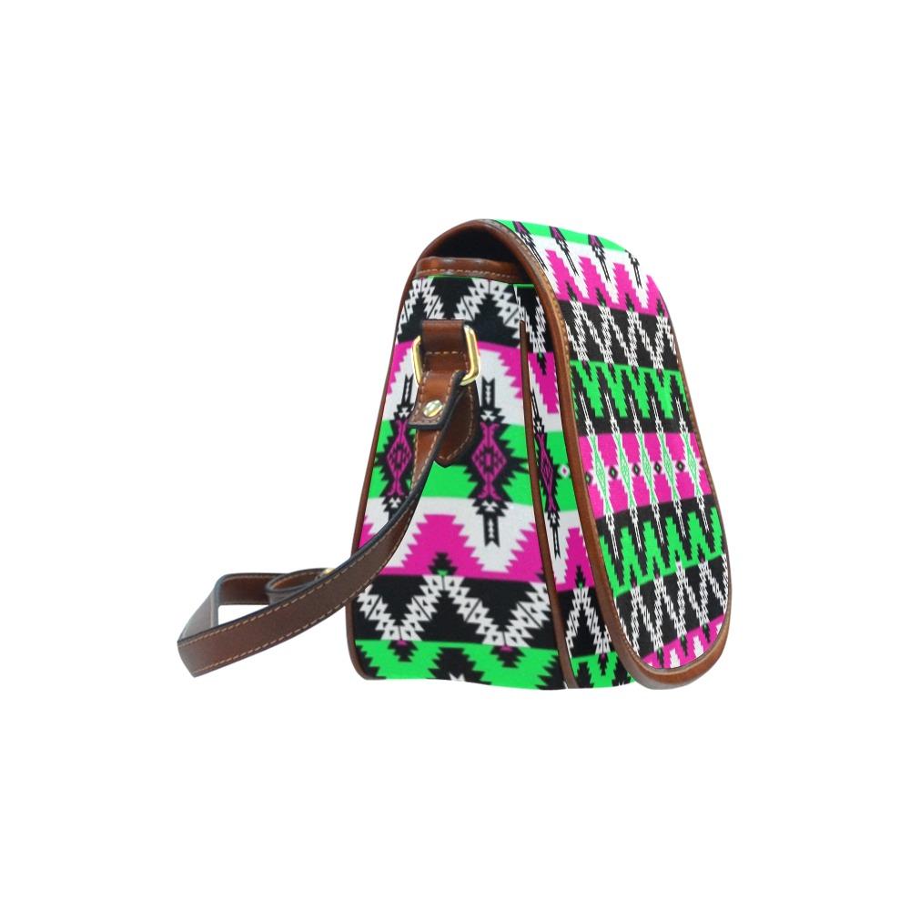 Two Spirit Ceremony Saddle Bag/Small (Model 1649) Full Customization bag e-joyer