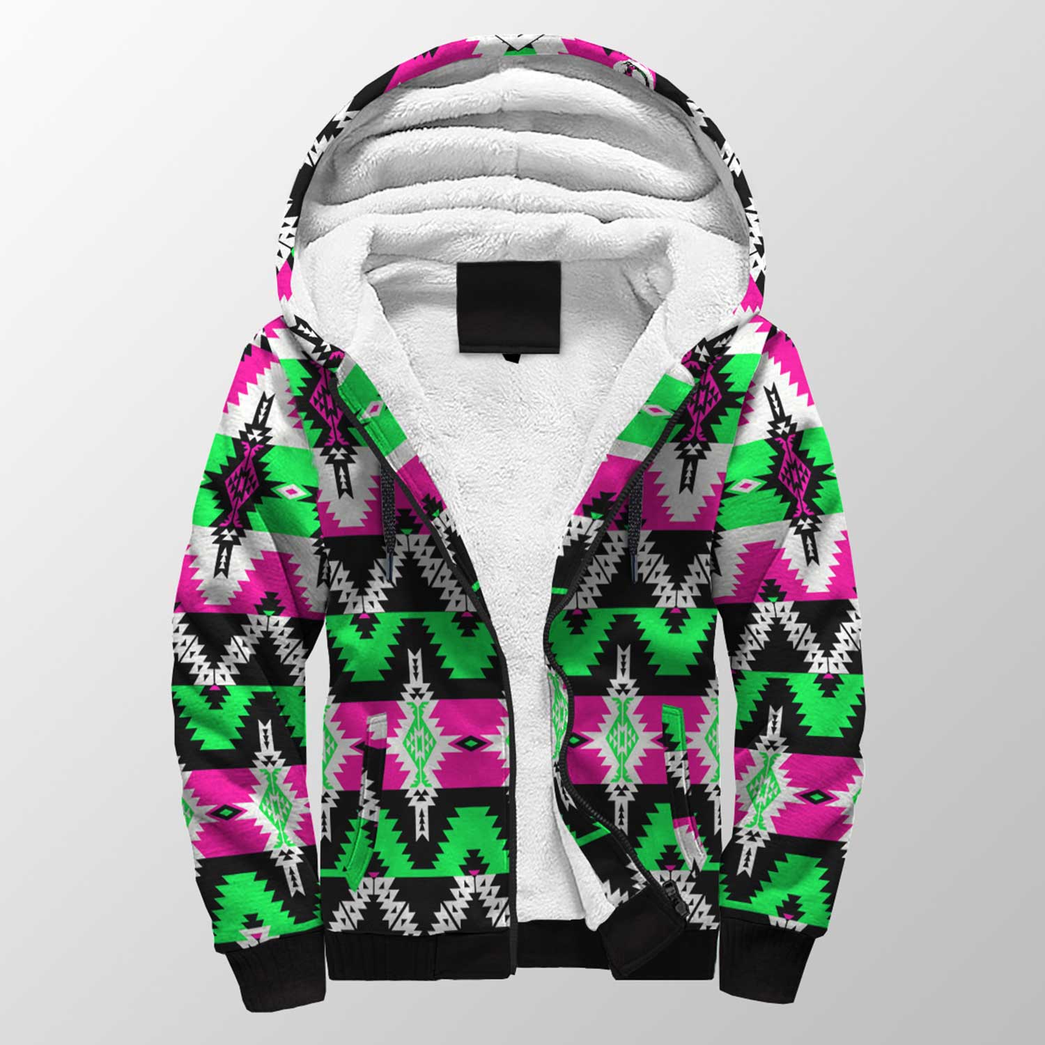 Two Spirit Ceremony Sherpa Hoodie 49 Dzine