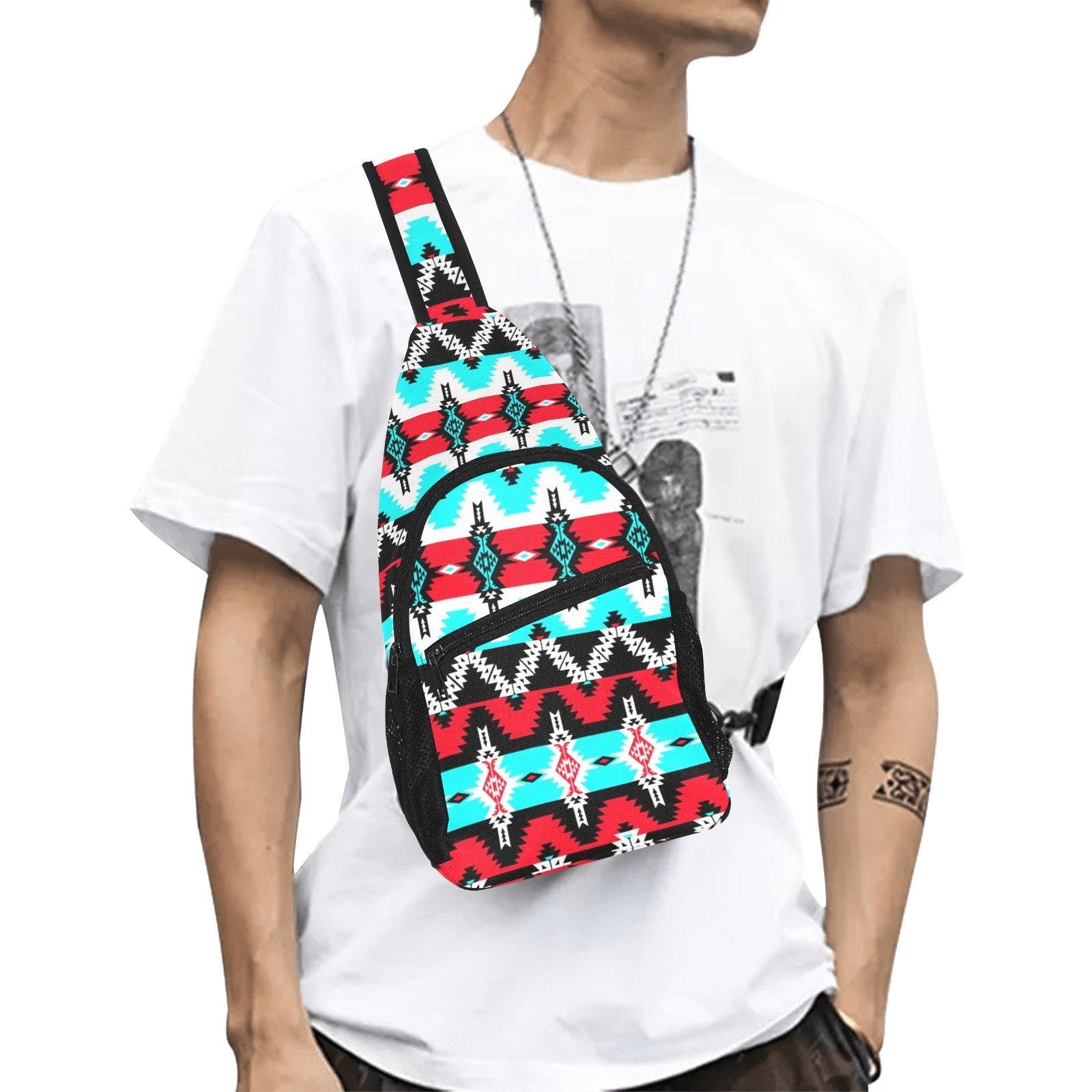 Two Spirit Dance All Over Print Chest Bag (Model 1719) All Over Print Chest Bag (1719) e-joyer