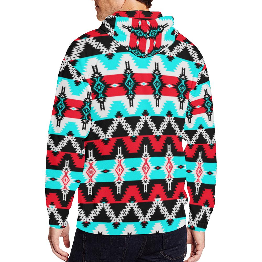 Two Spirit Dance All Over Print Full Zip Hoodie for Men (Model H14) All Over Print Full Zip Hoodie for Men (H14) e-joyer