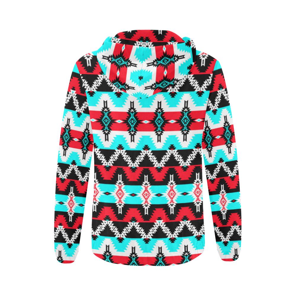 Two Spirit Dance All Over Print Full Zip Hoodie for Women (Model H14) All Over Print Full Zip Hoodie for Women (H14) e-joyer