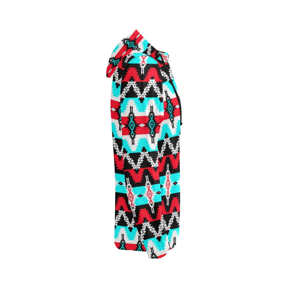 Two Spirit Dance All Over Print Full Zip Hoodie for Women (Model H14) All Over Print Full Zip Hoodie for Women (H14) e-joyer