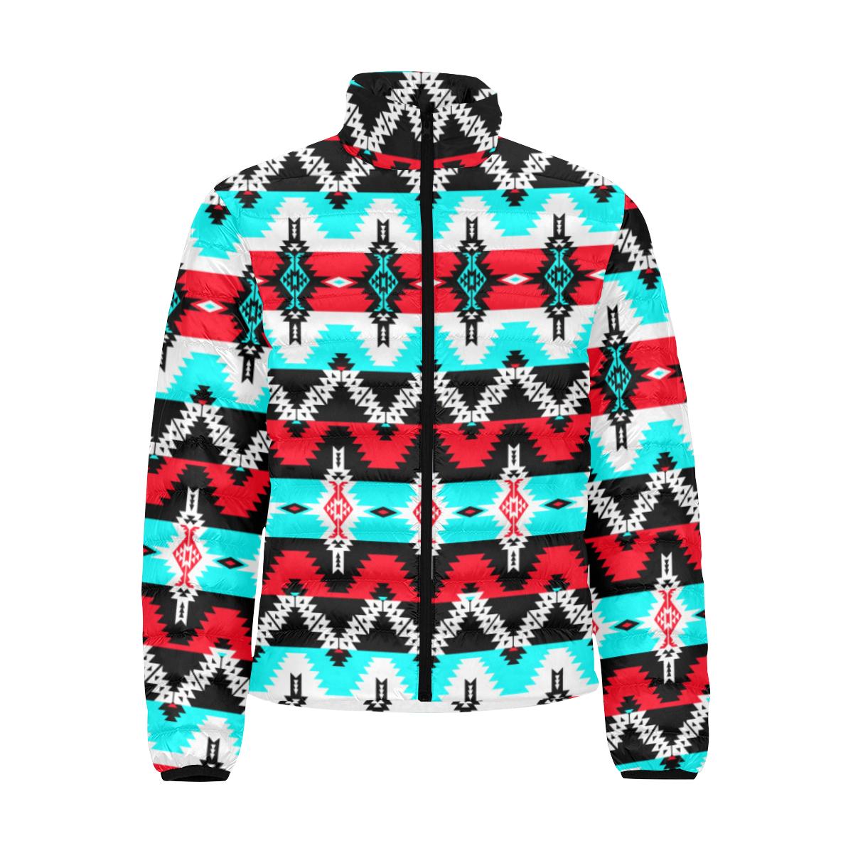 Two Spirit Dance Men's Stand Collar Padded Jacket (Model H41) Men's Stand Collar Padded Jacket (H41) e-joyer