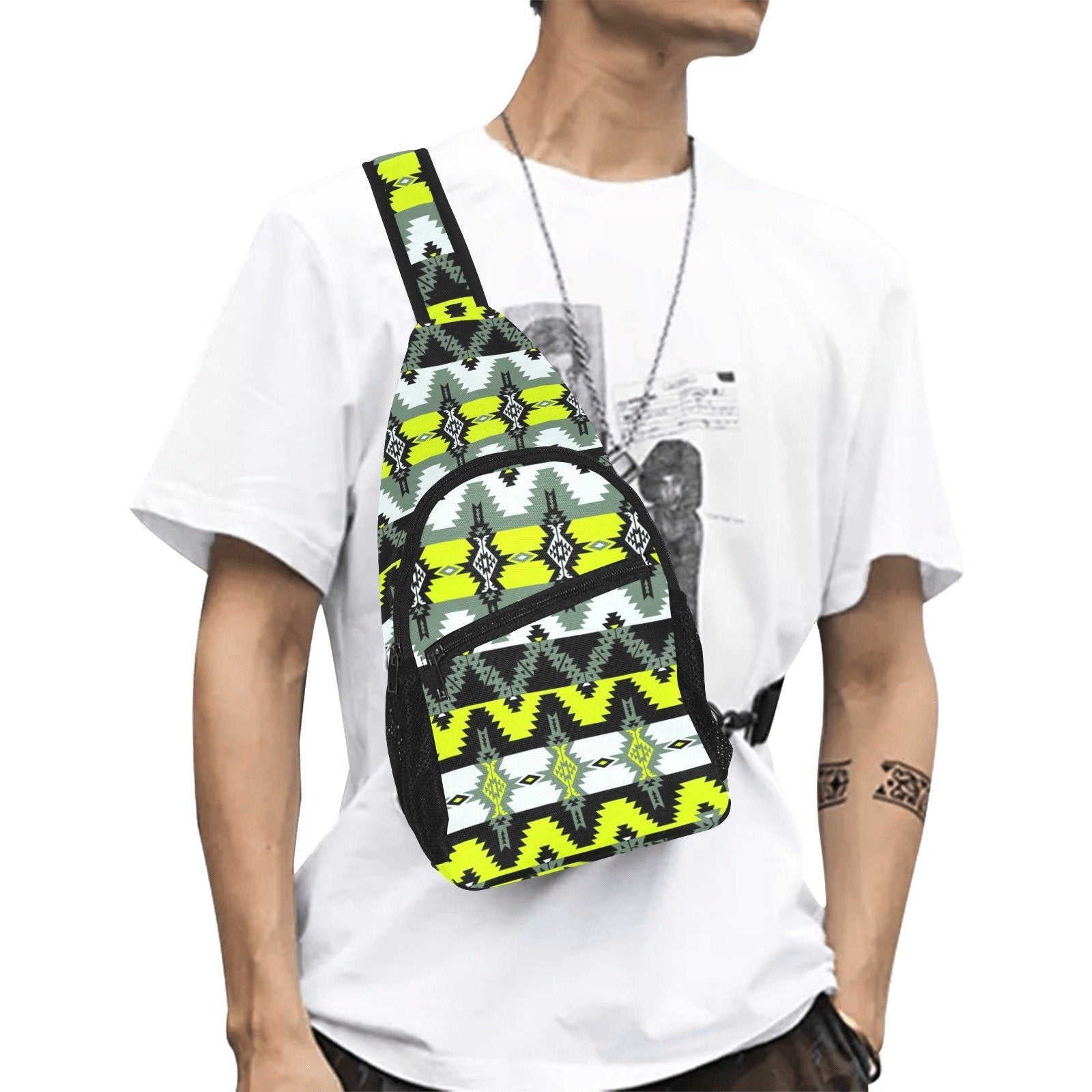 Two Spirit Medicine All Over Print Chest Bag (Model 1719) All Over Print Chest Bag (1719) e-joyer