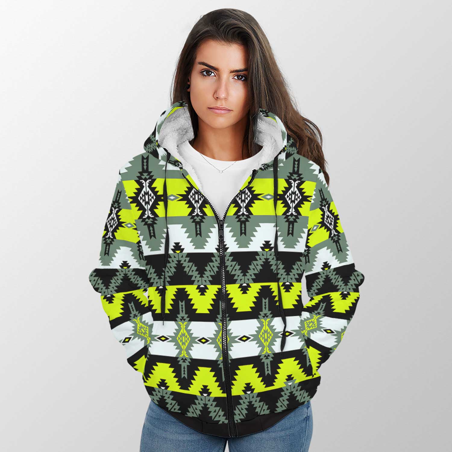 Two Spirit Medicine Sherpa Hoodie 49 Dzine
