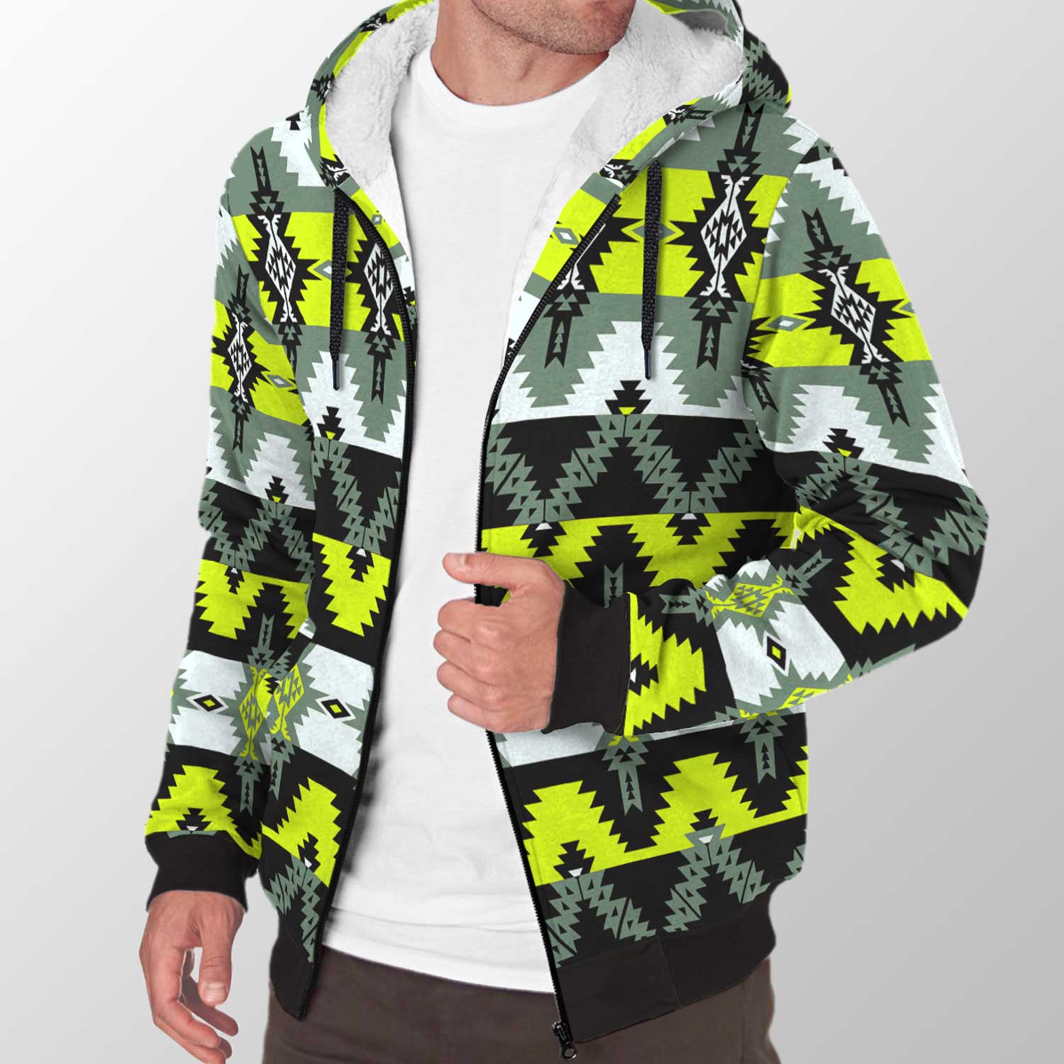 Two Spirit Medicine Sherpa Hoodie 49 Dzine