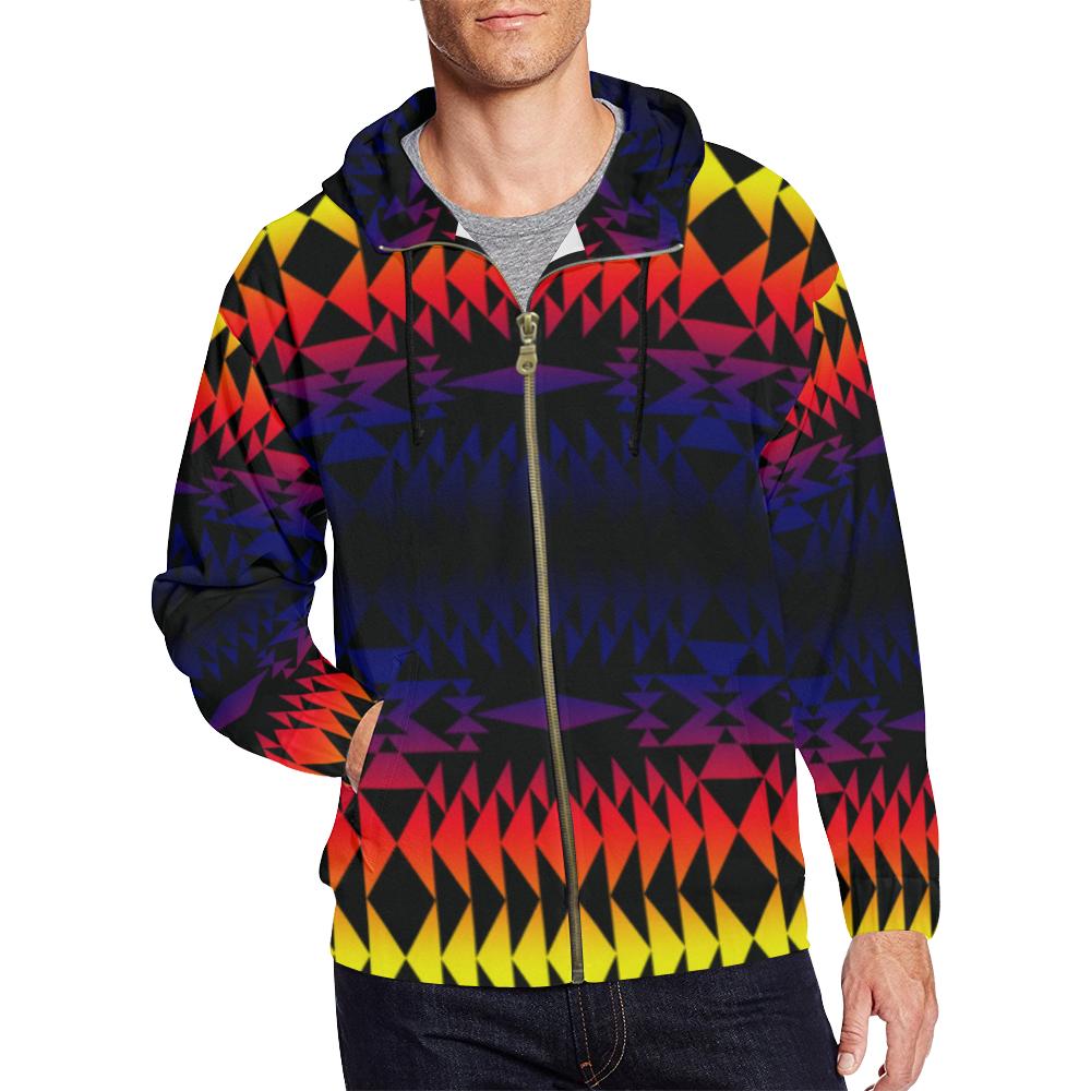 Two Worlds Apart All Over Print Full Zip Hoodie for Men (Model H14) All Over Print Full Zip Hoodie for Men (H14) e-joyer