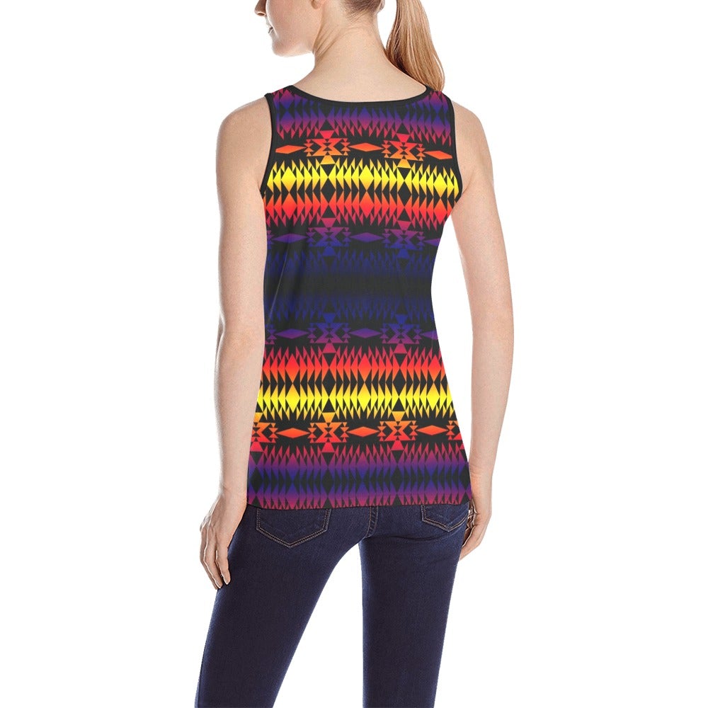 Two Worlds Apart All Over Print Tank Top for Women (Model T43) All Over Print Tank Top for Women (T43) e-joyer