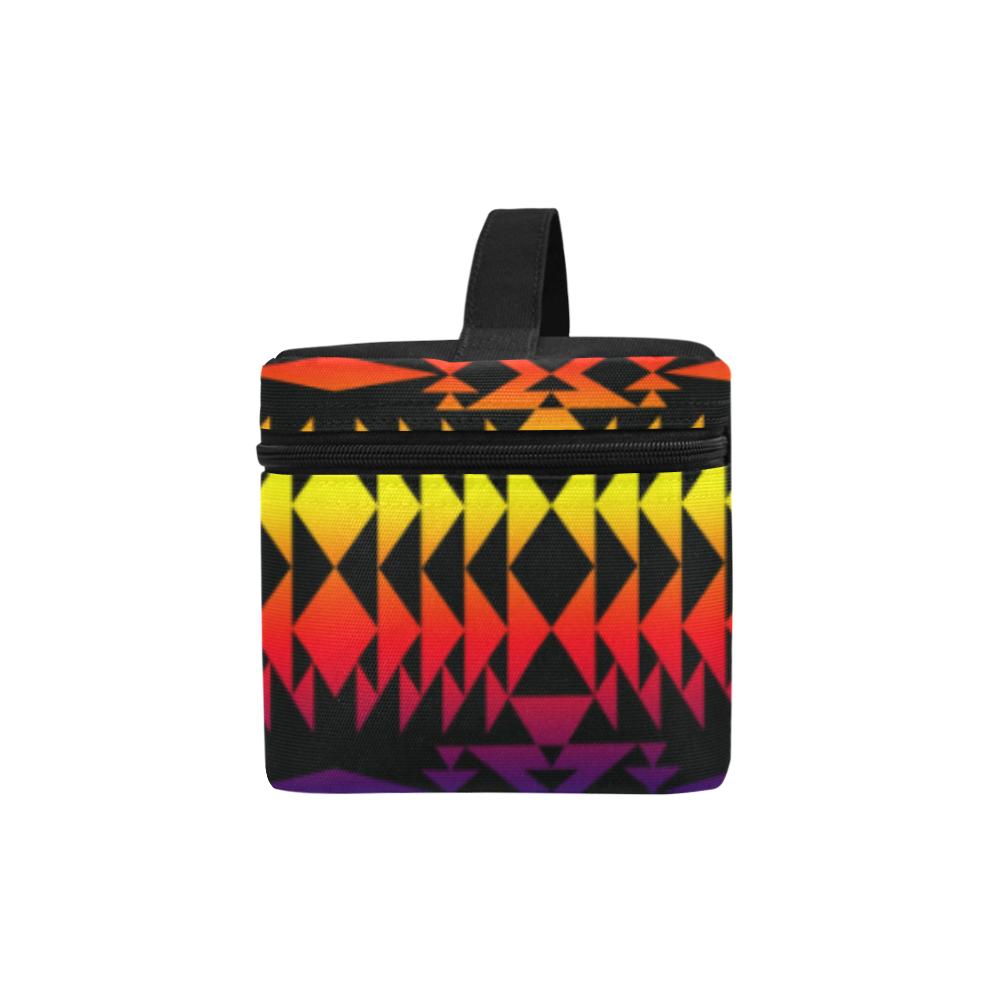 Two Worlds Apart Cosmetic Bag/Large (Model 1658) Cosmetic Bag e-joyer