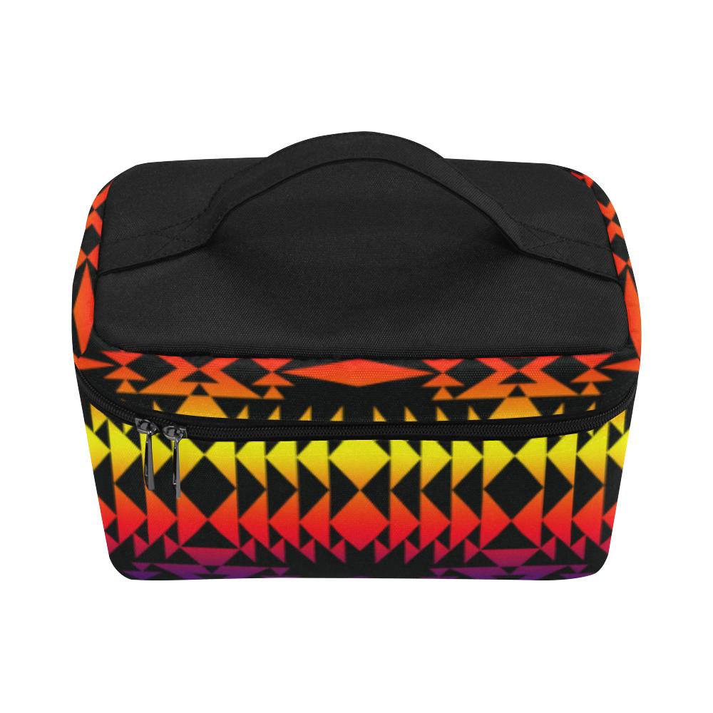 Two Worlds Apart Cosmetic Bag/Large (Model 1658) Cosmetic Bag e-joyer