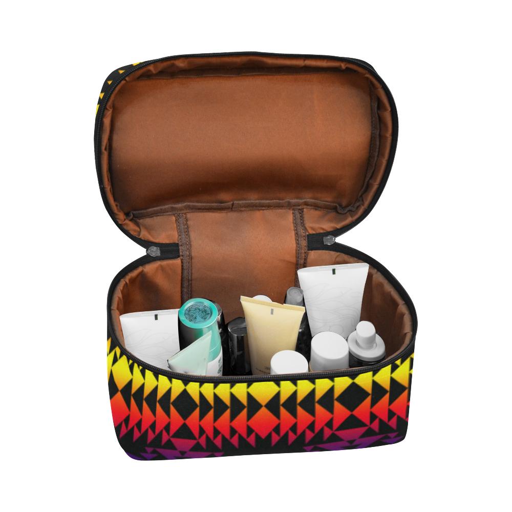 Two Worlds Apart Cosmetic Bag/Large (Model 1658) Cosmetic Bag e-joyer