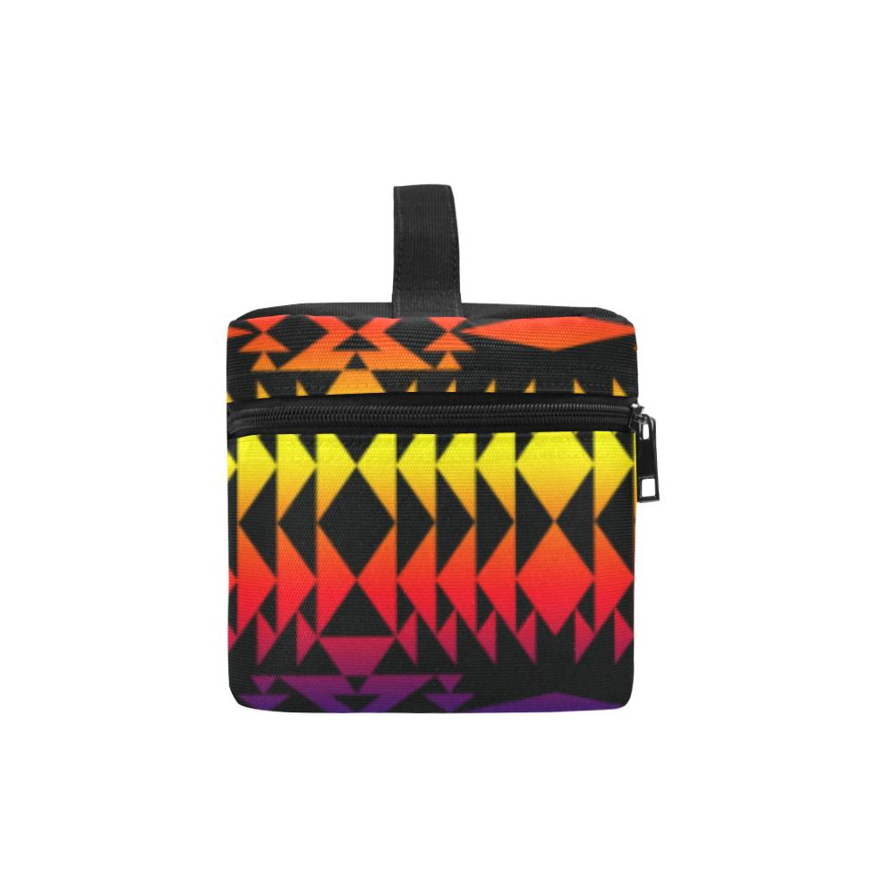 Two Worlds Apart Cosmetic Bag/Large (Model 1658) Cosmetic Bag e-joyer