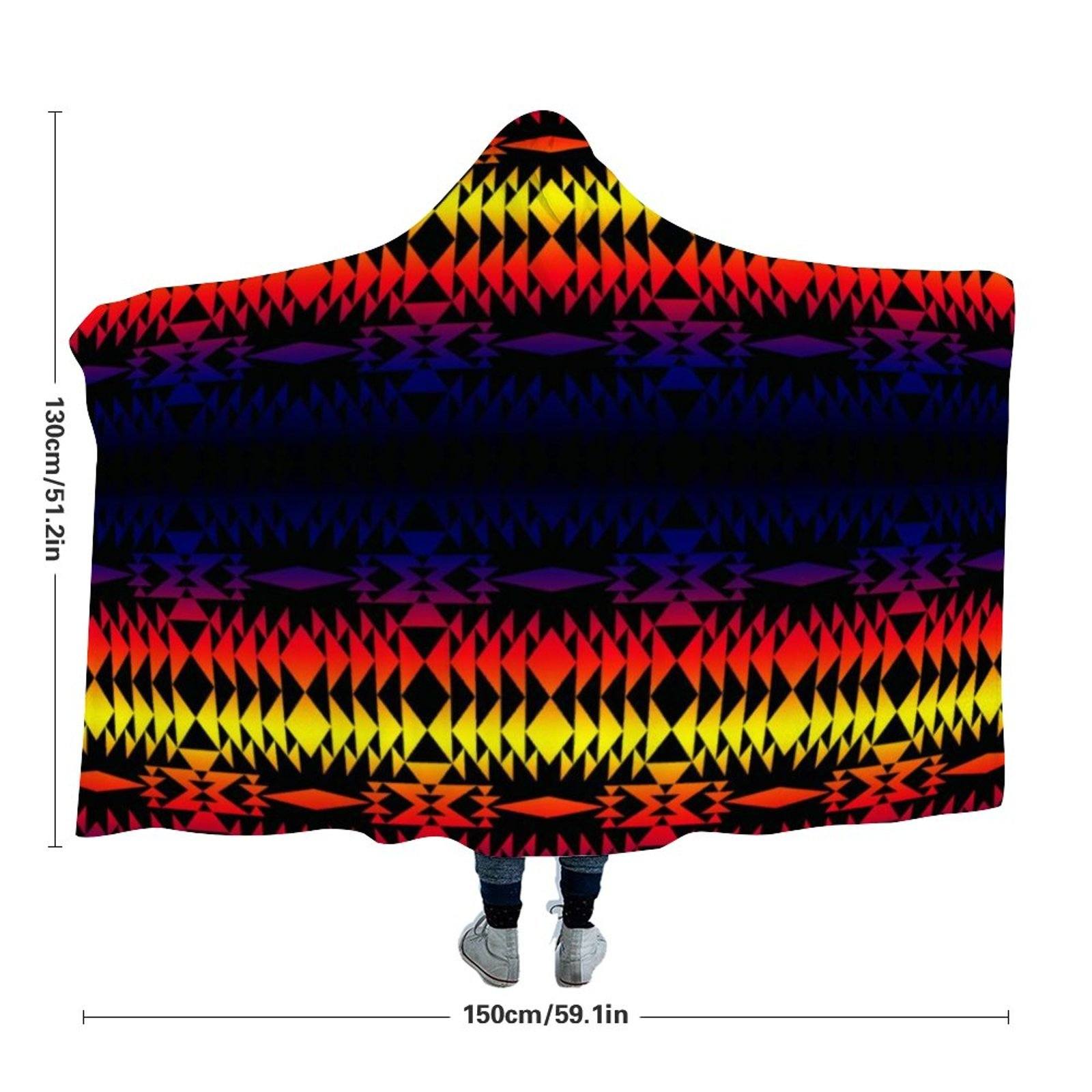 Two Worlds Apart Hooded Blanket 49 Dzine