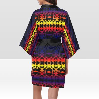Two Worlds Apart Kimono Robe Artsadd