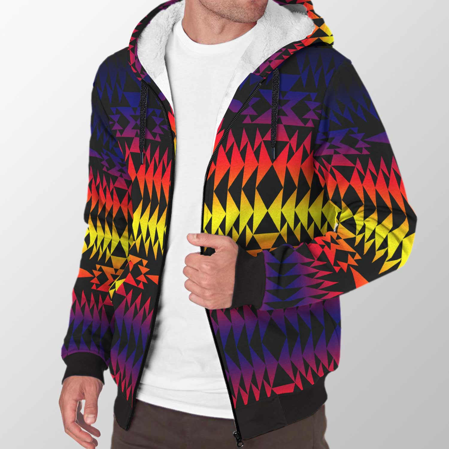Two Worlds Apart Sherpa Hoodie 49 Dzine