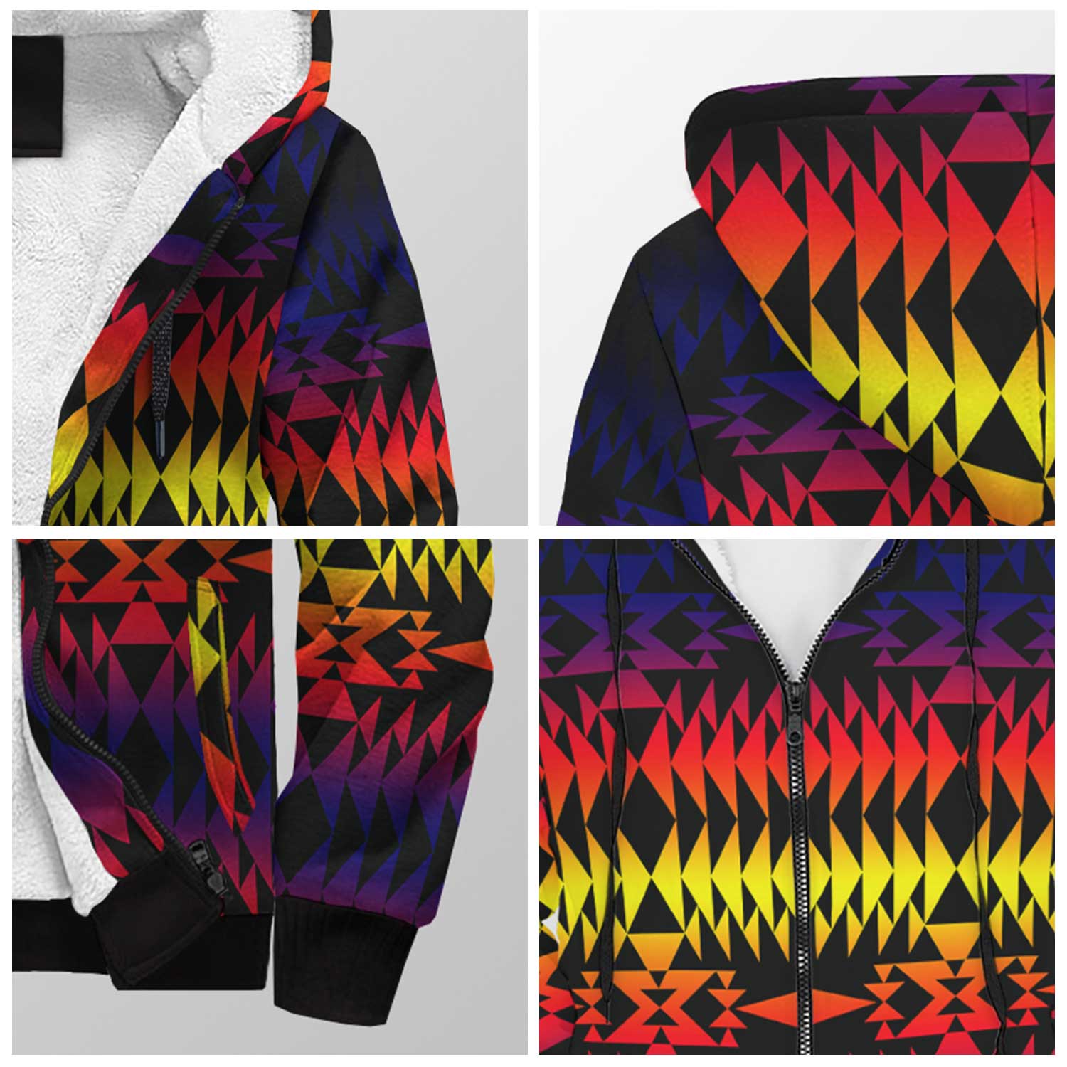 Two Worlds Apart Sherpa Hoodie 49 Dzine