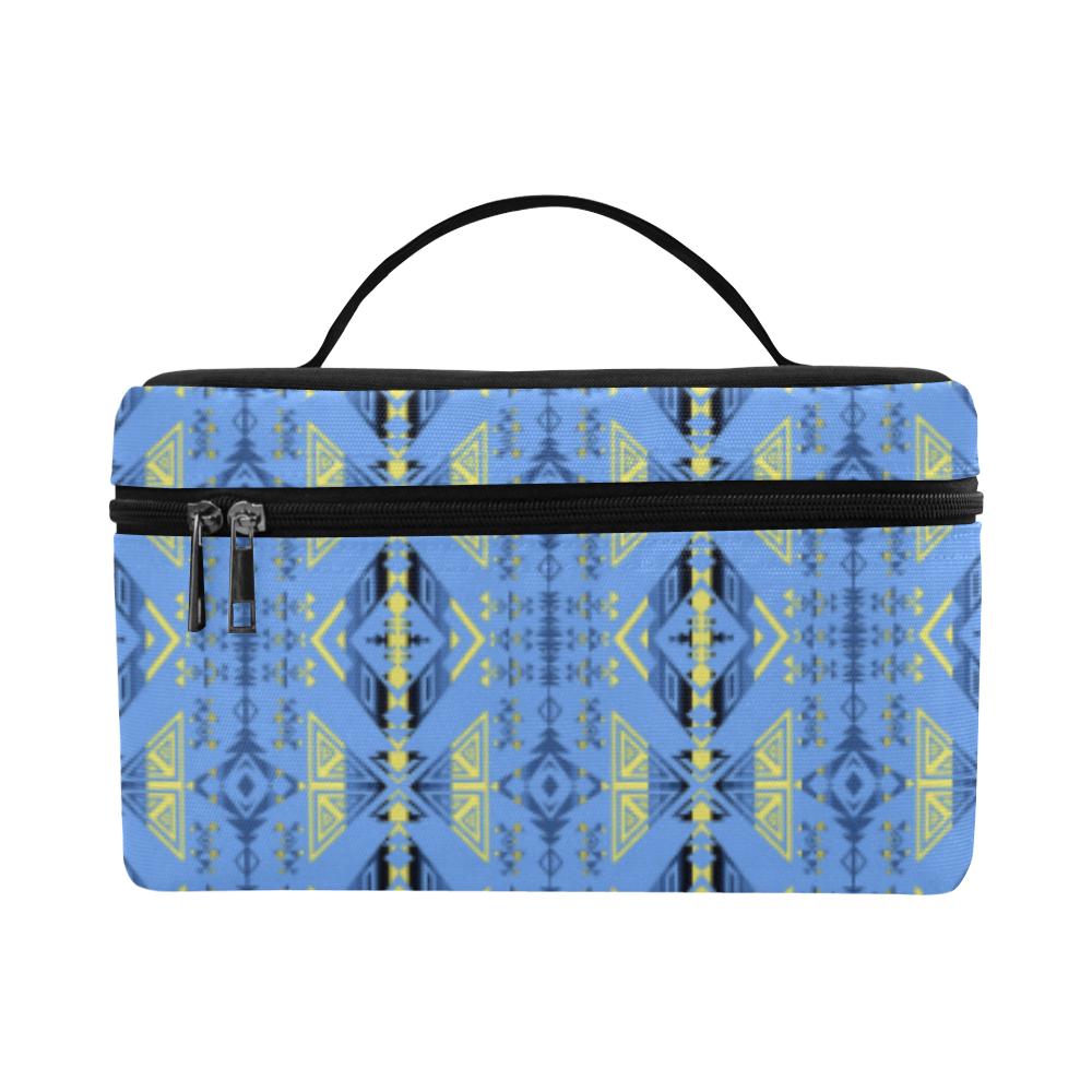 Upstream Expedition Blue Ridge Cosmetic Bag/Large (Model 1658) Cosmetic Bag e-joyer