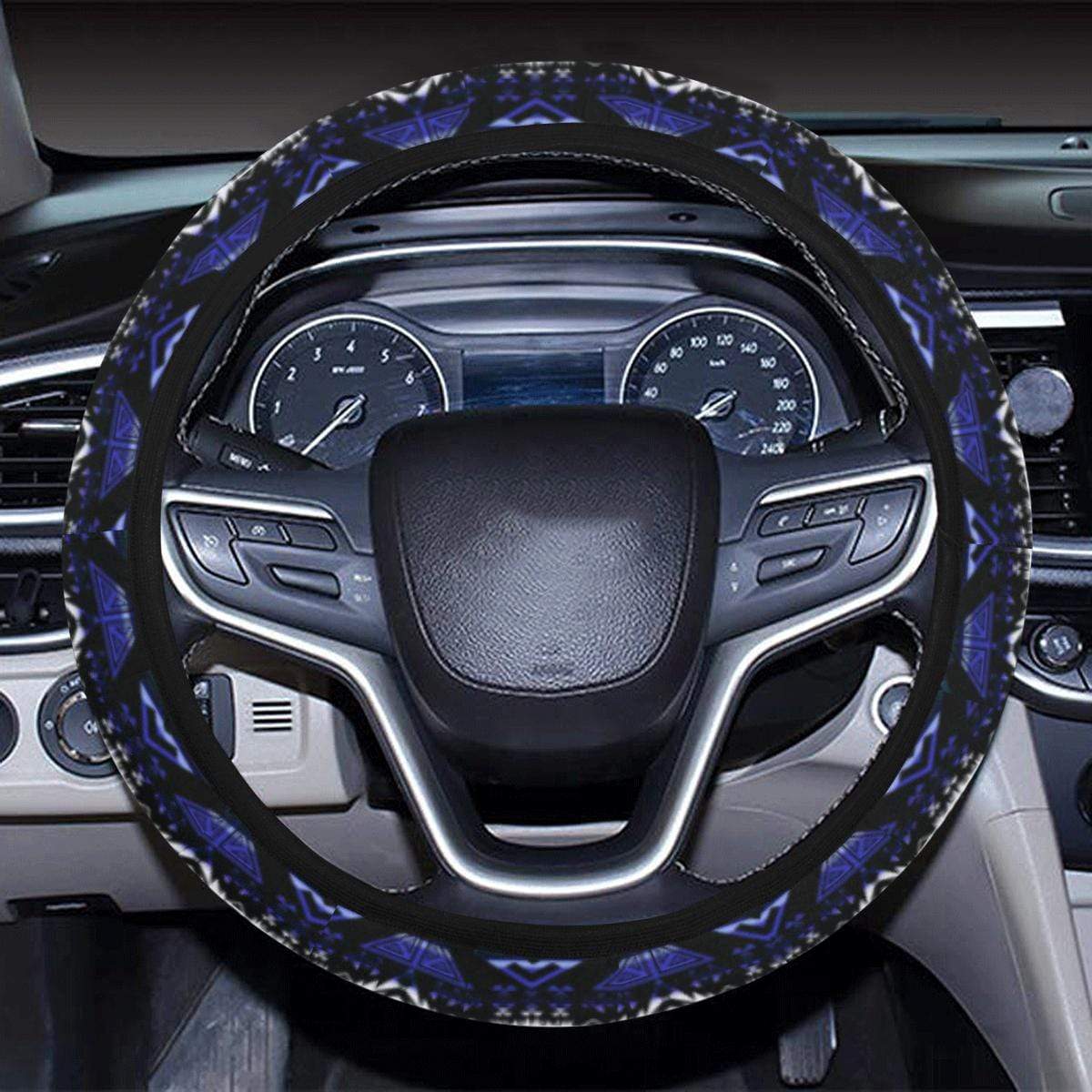 Upstream Expedition Forest Sky Steering Wheel Cover with Elastic Edge Steering Wheel Cover with Elastic Edge e-joyer