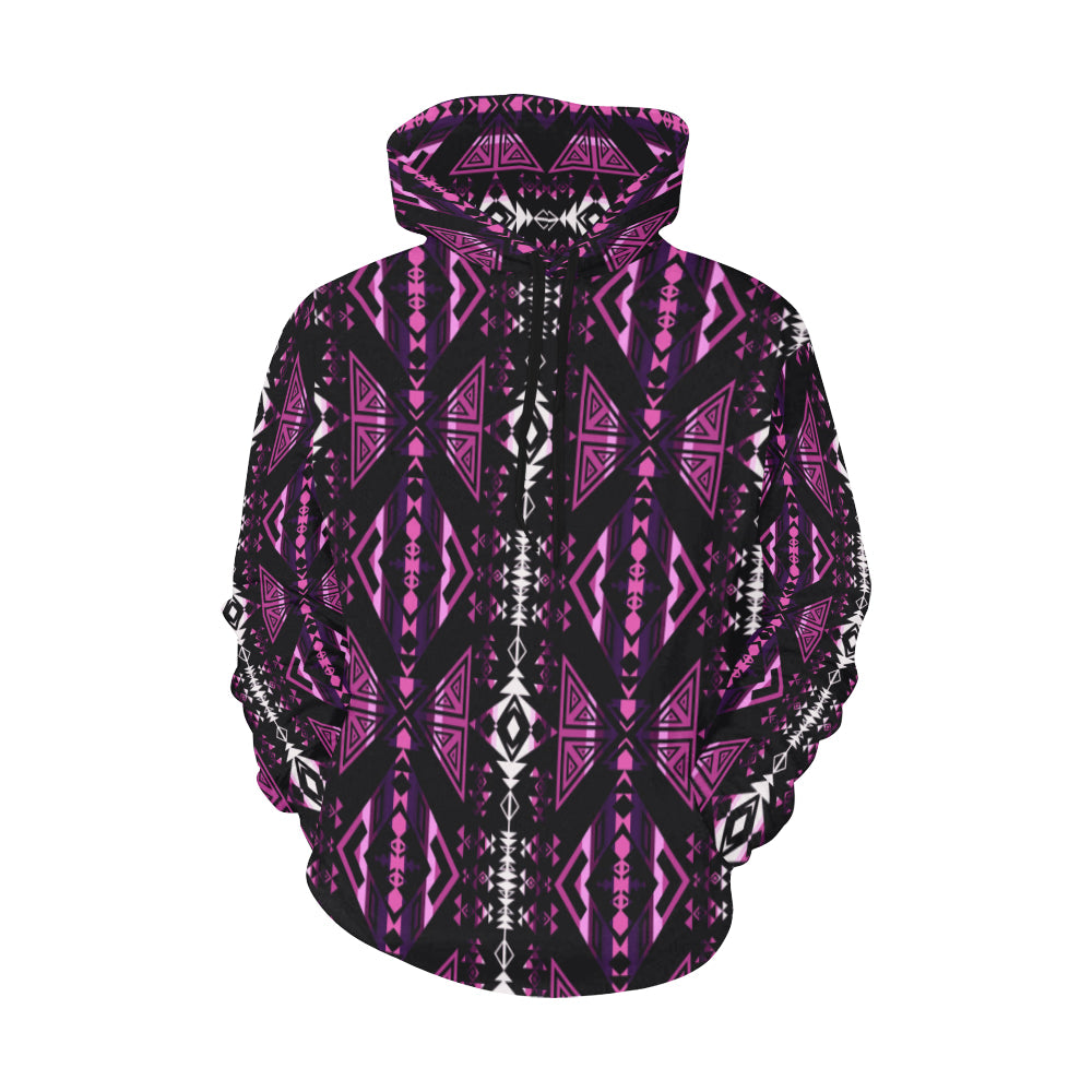 Upstream Expedition Moonlight Shadows All Over Print Hoodie for Women (USA Size) (Model H13) All Over Print Hoodie for Women (H13) e-joyer