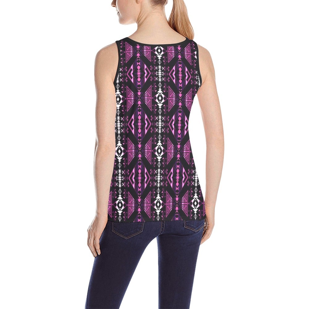 Upstream Expedition Moonlight Shadows All Over Print Tank Top for Women (Model T43) All Over Print Tank Top for Women (T43) e-joyer