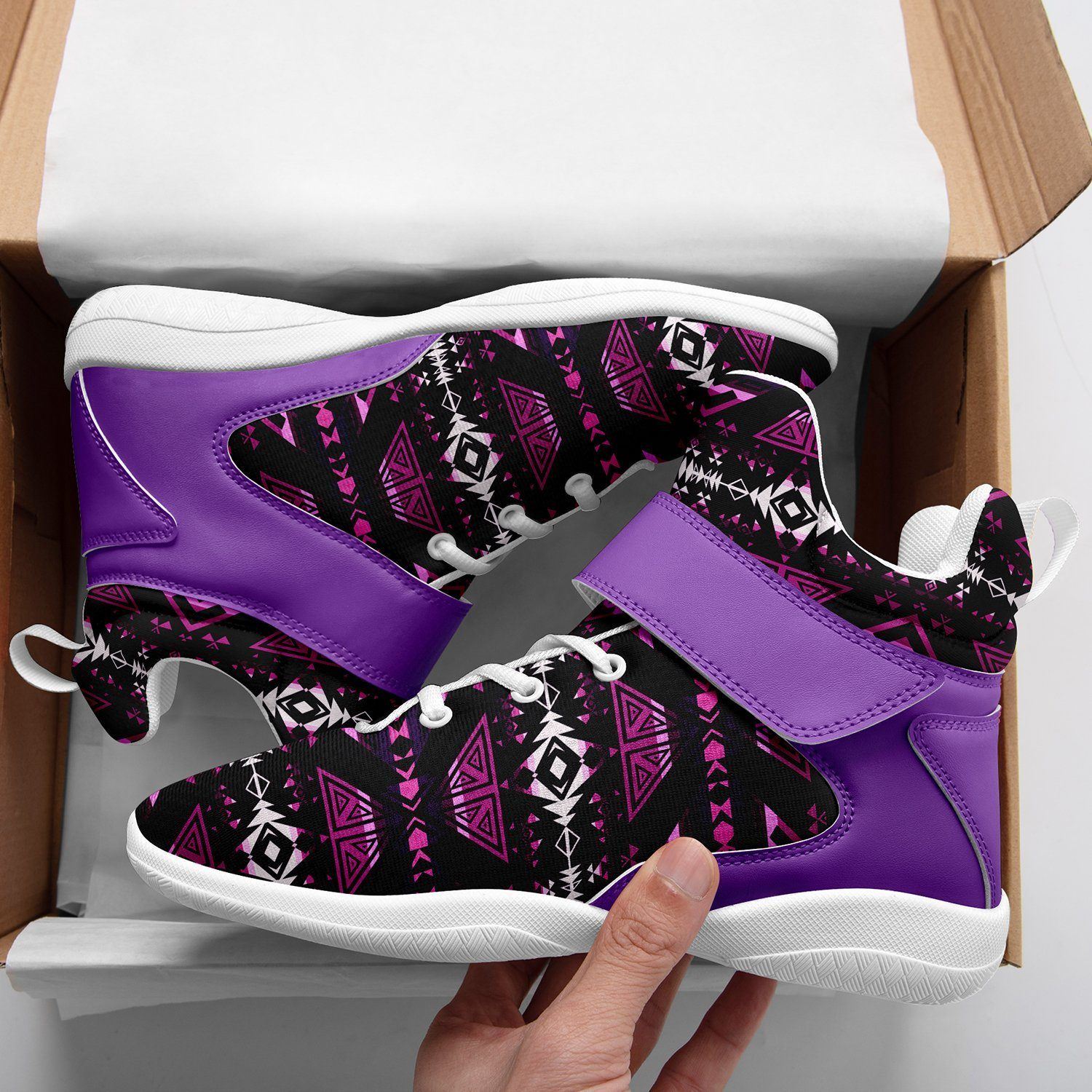 Upstream Expedition Moonlight Shadows Ipottaa Basketball / Sport High Top Shoes - White Sole 49 Dzine