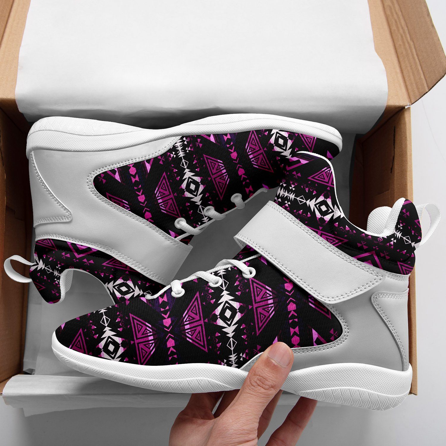 Upstream Expedition Moonlight Shadows Ipottaa Basketball / Sport High Top Shoes - White Sole 49 Dzine