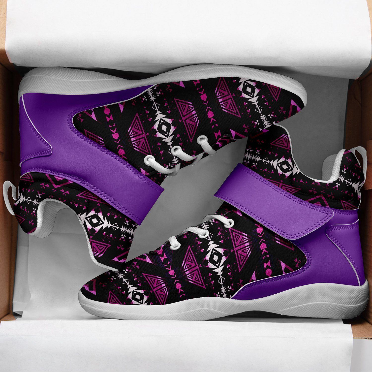 Upstream Expedition Moonlight Shadows Ipottaa Basketball / Sport High Top Shoes - White Sole 49 Dzine