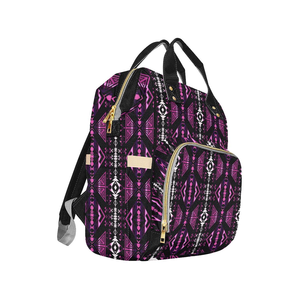 Upstream Expedition Moonlight Shadows Multi-Function Diaper Backpack (Model 1688) Diaper Backpack (1688) e-joyer