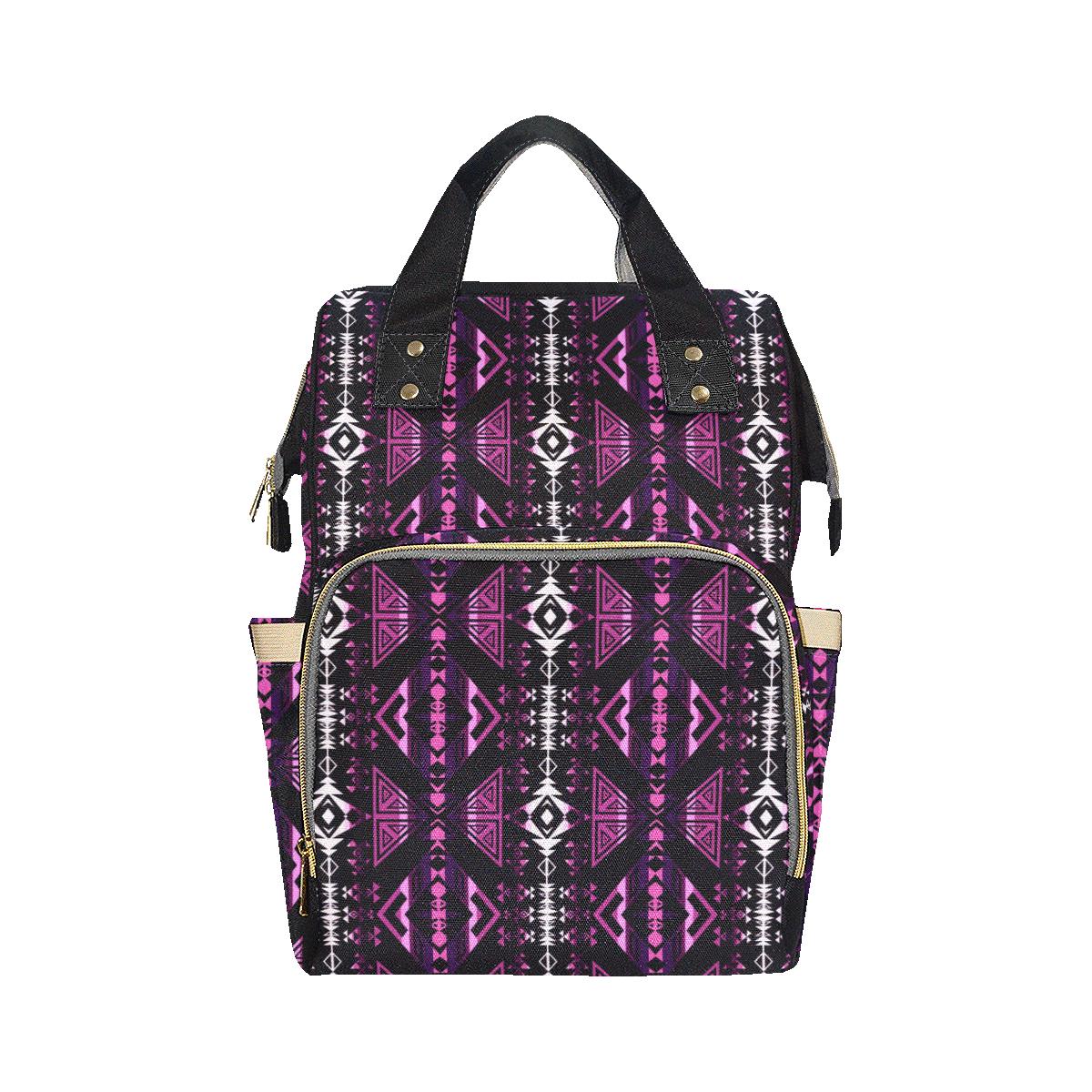 Upstream Expedition Moonlight Shadows Multi-Function Diaper Backpack (Model 1688) Diaper Backpack (1688) e-joyer