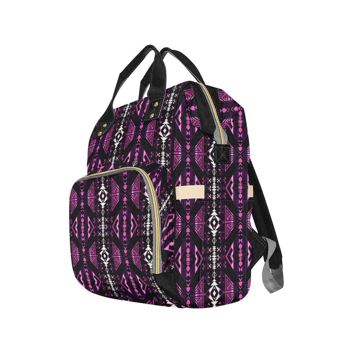Upstream Expedition Moonlight Shadows Multi-Function Diaper Backpack (Model 1688) Diaper Backpack (1688) e-joyer