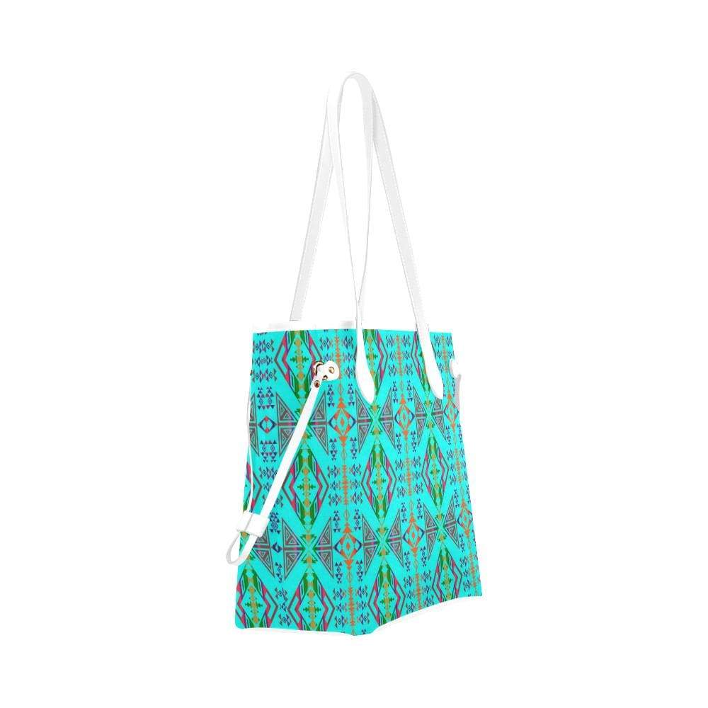 Upstream Expedition Noon Day Sky Clover Canvas Tote Bag (Model 1661) Clover Canvas Tote Bag (1661) e-joyer