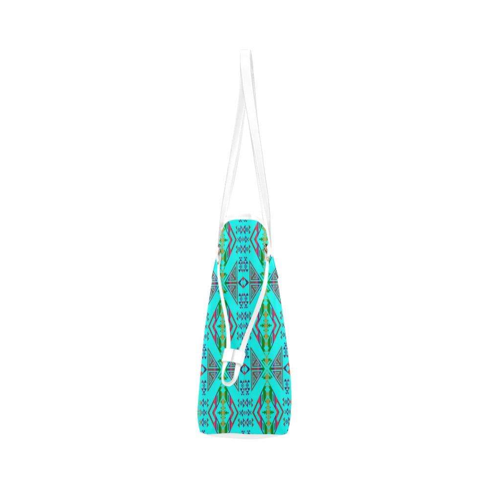 Upstream Expedition Noon Day Sky Clover Canvas Tote Bag (Model 1661) Clover Canvas Tote Bag (1661) e-joyer