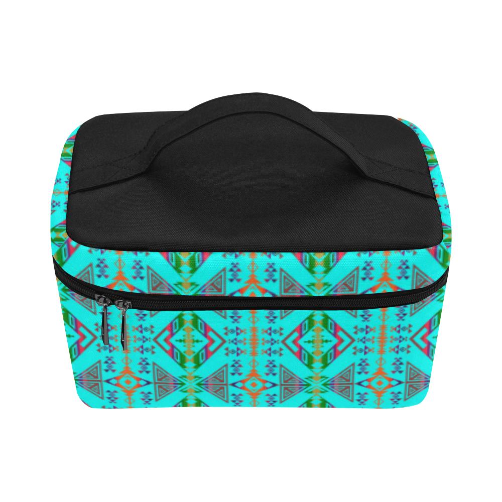 Upstream Expedition Noon Day Sky Cosmetic Bag/Large (Model 1658) Cosmetic Bag e-joyer