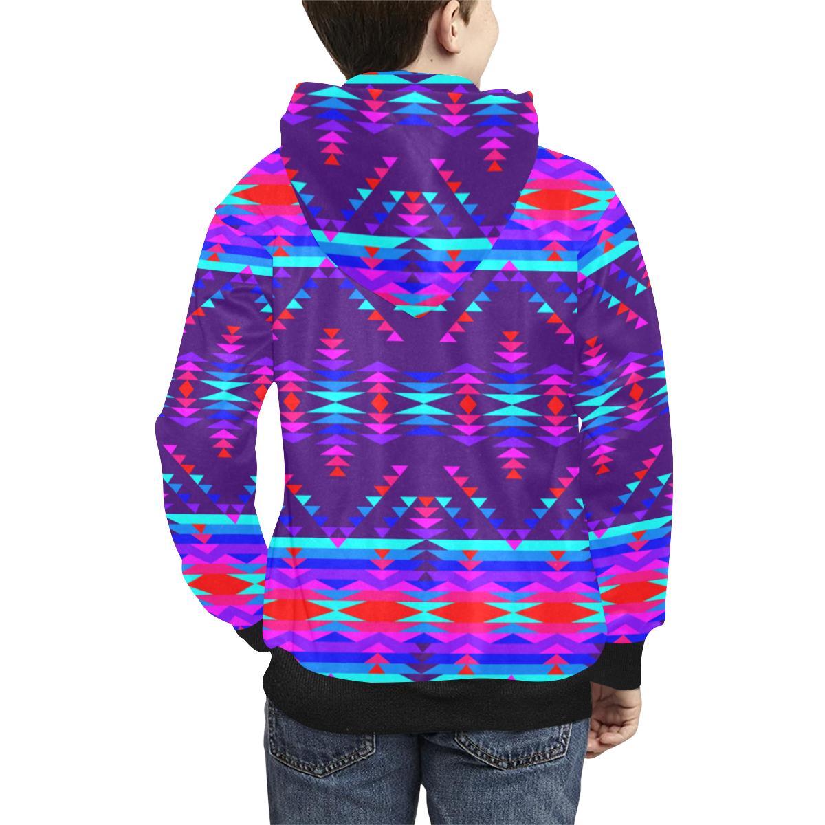 Vision of Peace Kids' All Over Print Hoodie (Model H38) Kids' AOP Hoodie (H38) e-joyer