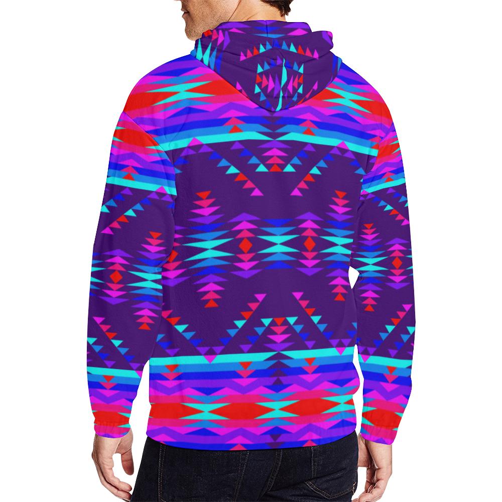 Vision of Peace LG All Over Print Full Zip Hoodie for Men (Model H14) All Over Print Full Zip Hoodie for Men (H14) e-joyer