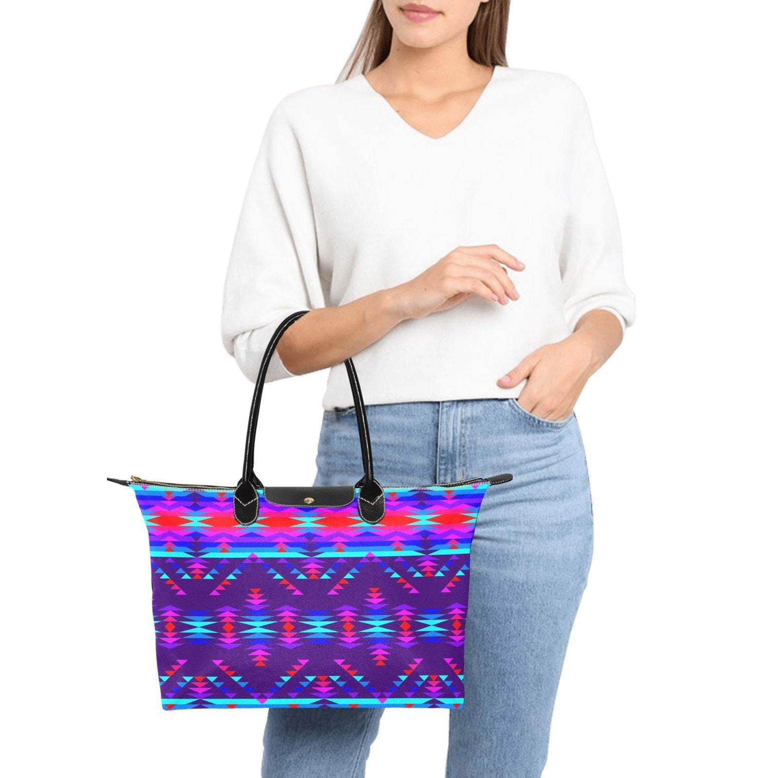 Vision of Peace Single-Shoulder Lady Handbag (Model 1714) bag e-joyer