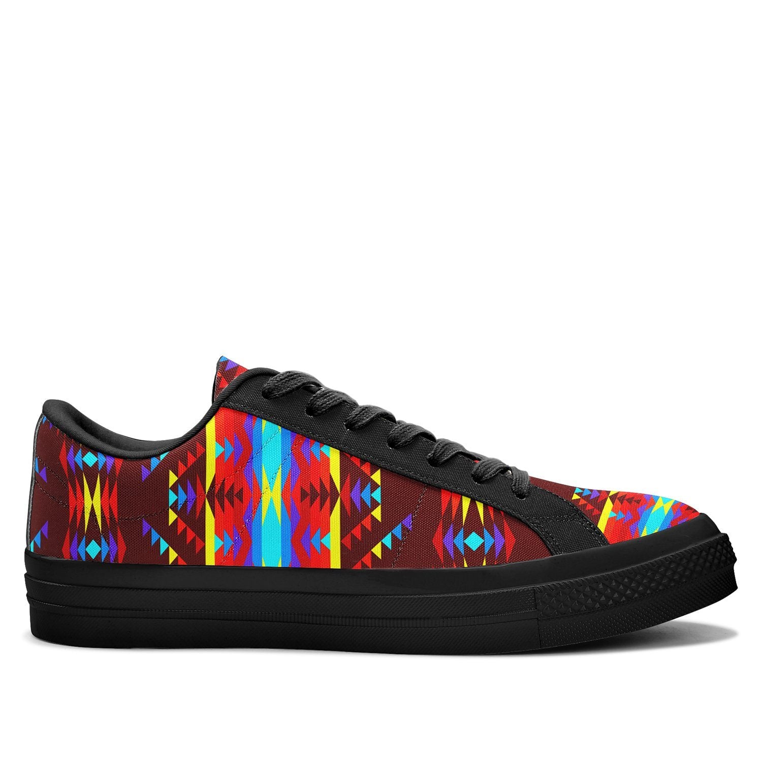 Visions of Lasting Peace Aapisi Low Top Canvas Shoes Black Sole 49 Dzine