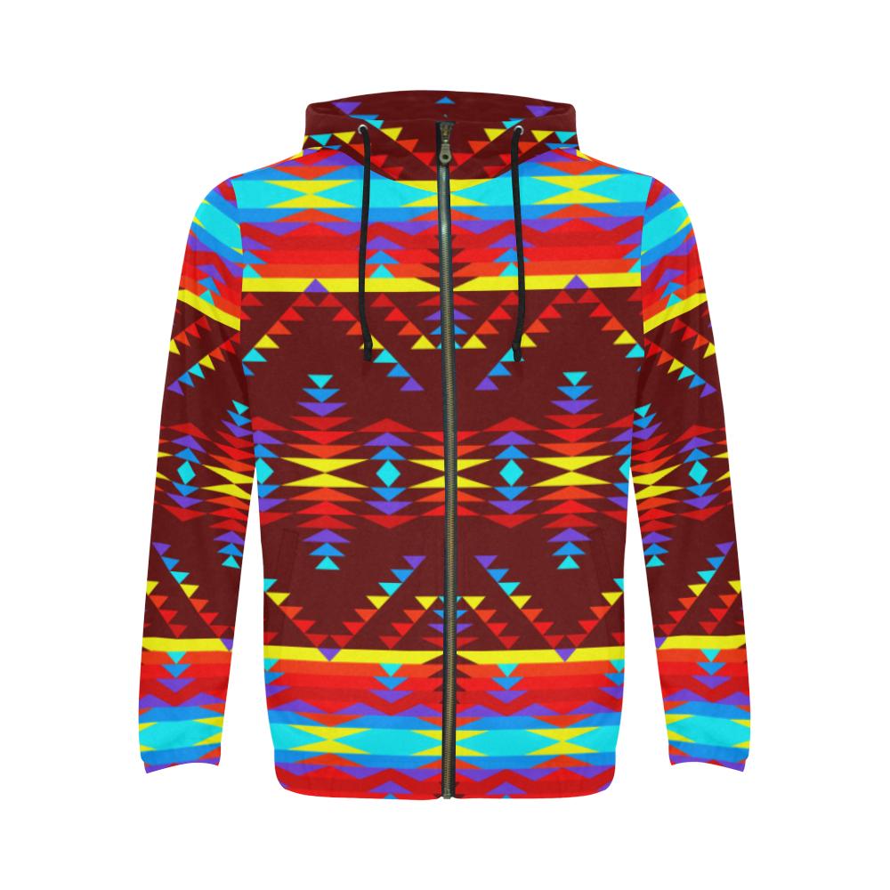 Visions of Lasting Peace All Over Print Full Zip Hoodie for Men (Model H14) All Over Print Full Zip Hoodie for Men (H14) e-joyer