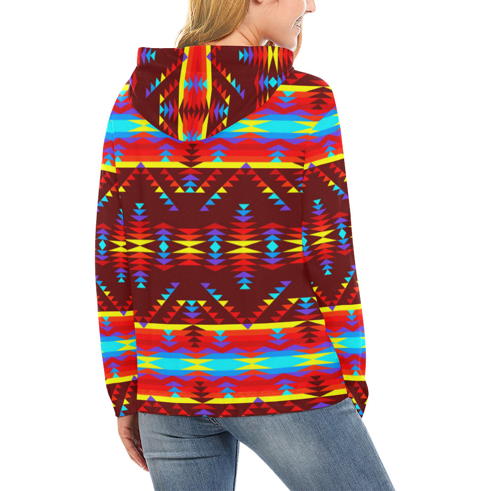 Visions of Lasting Peace All Over Print Hoodie for Women (USA Size) (Model H13) Hoodie e-joyer