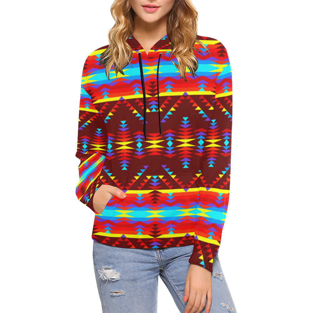 Visions of Lasting Peace All Over Print Hoodie for Women (USA Size) (Model H13) Hoodie e-joyer