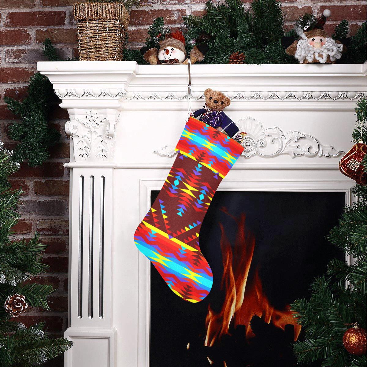 Visions of Lasting Peace Christmas Stocking holiday stocking e-joyer