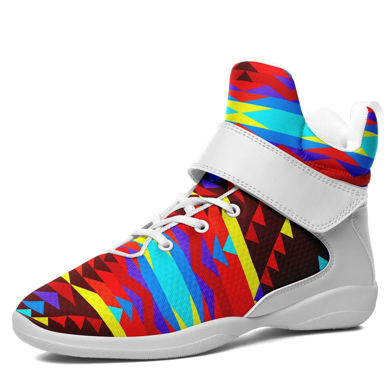 Visions of Lasting Peace Ipottaa Basketball / Sport High Top Shoes - White Sole 49 Dzine US Men 7 / EUR 40 White Sole with White Strap