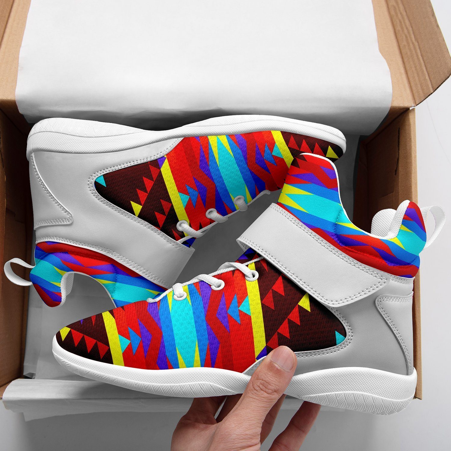 Visions of Lasting Peace Kid's Ipottaa Basketball / Sport High Top Shoes 49 Dzine