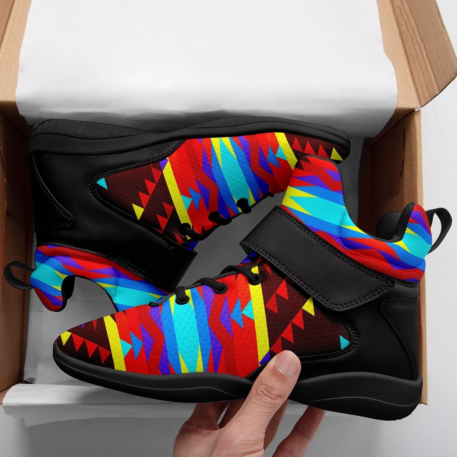 Visions of Lasting Peace Kid's Ipottaa Basketball / Sport High Top Shoes 49 Dzine