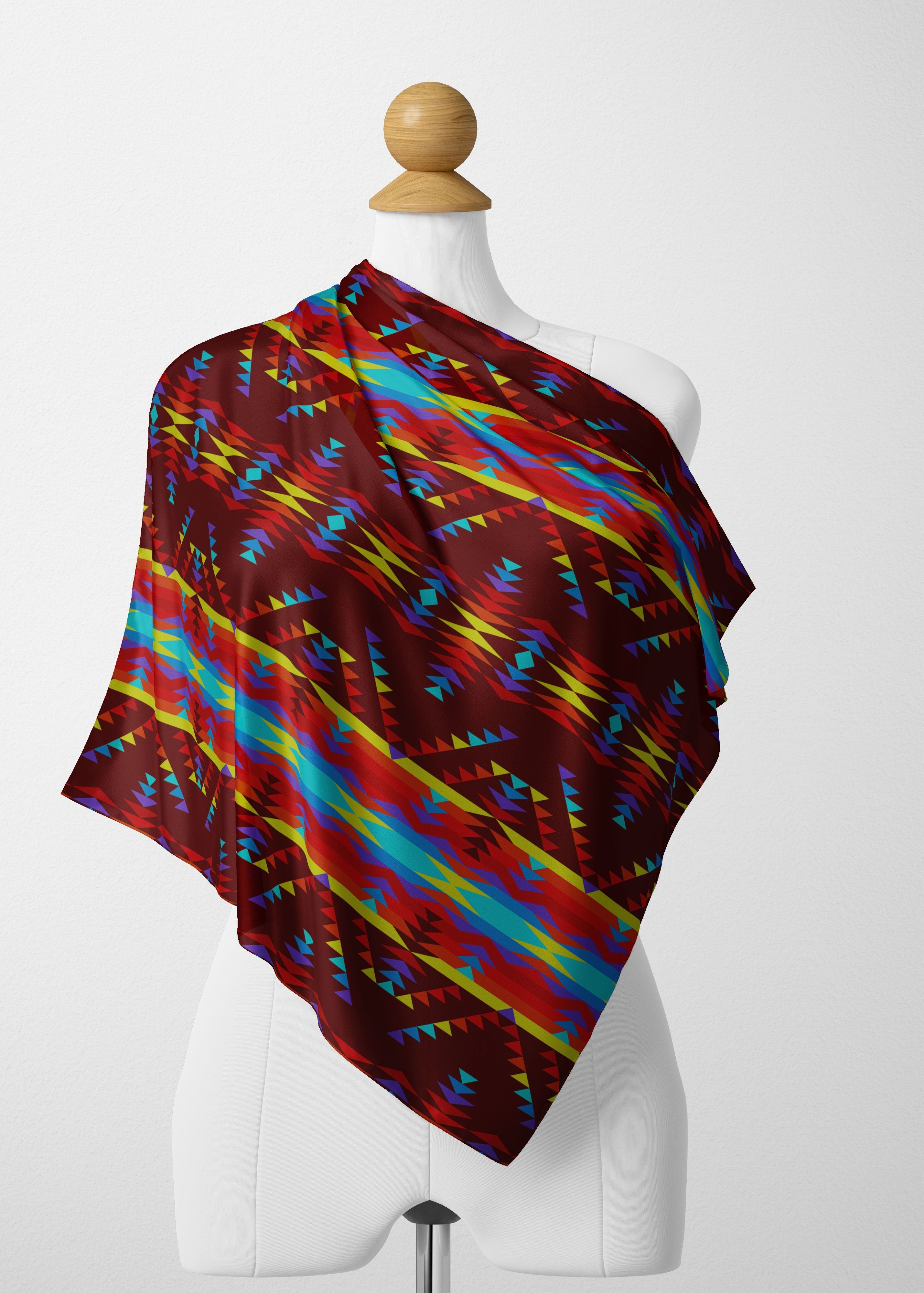 Visions of Lasting Peace Satin Shawl Scarf 49 Dzine