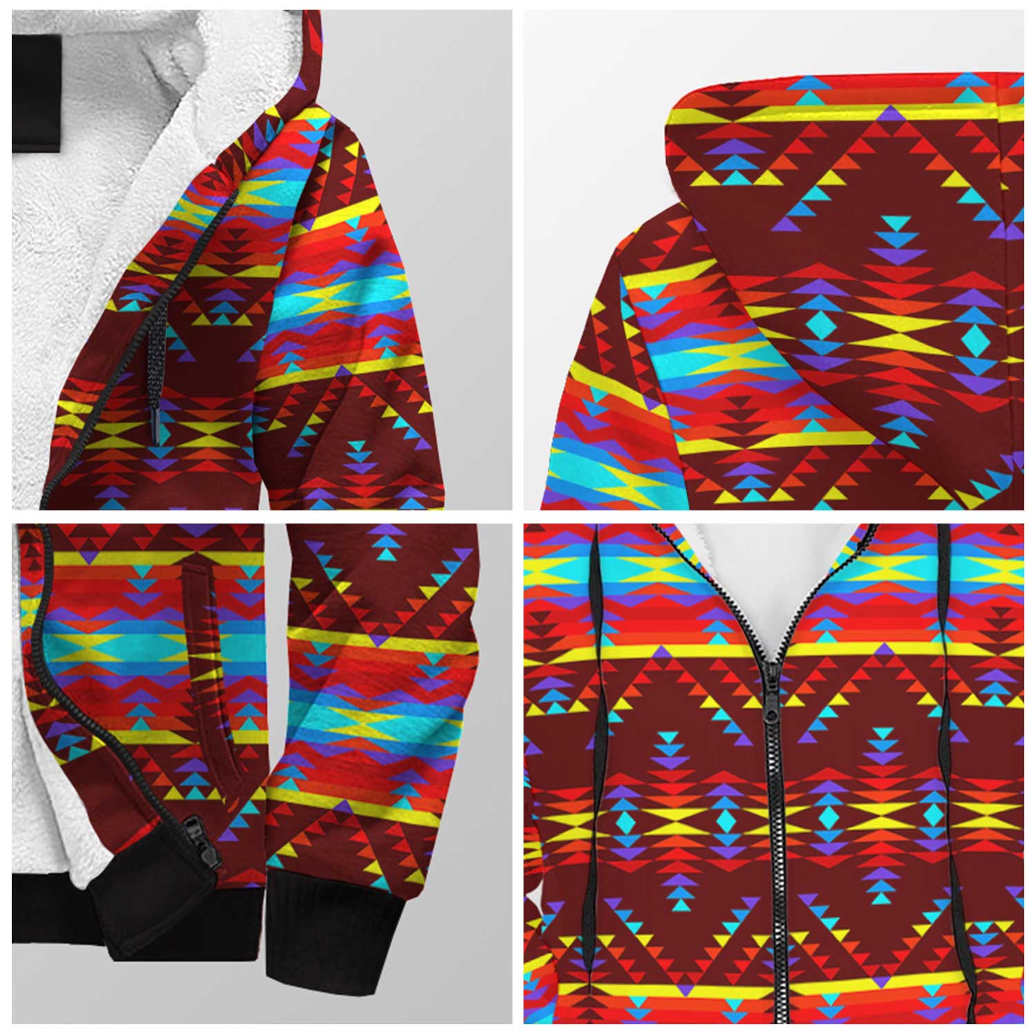 Visions of Lasting Peace Sherpa Hoodie 49 Dzine
