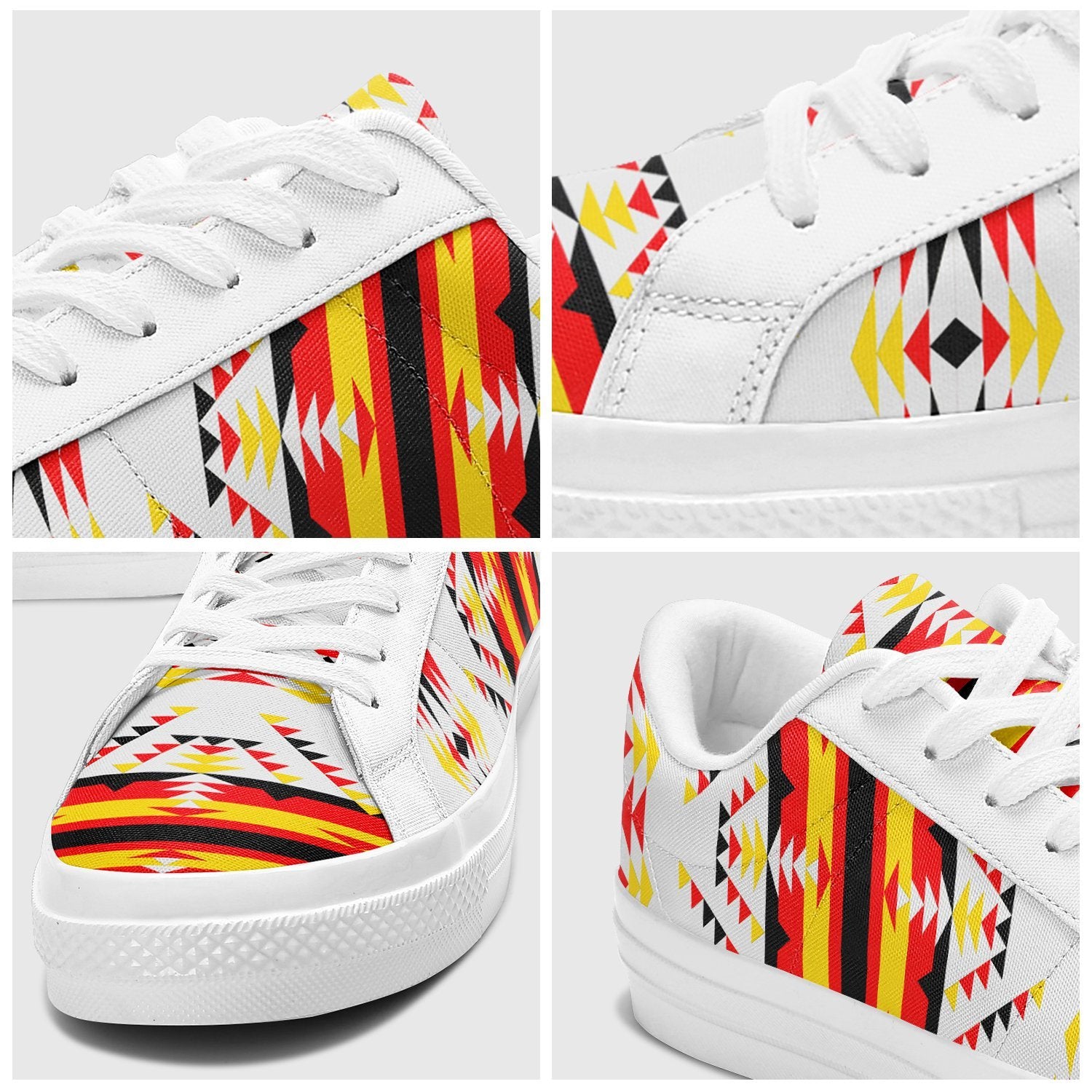 Visions of Peace Directions Aapisi Low Top Canvas Shoes White Sole 49 Dzine