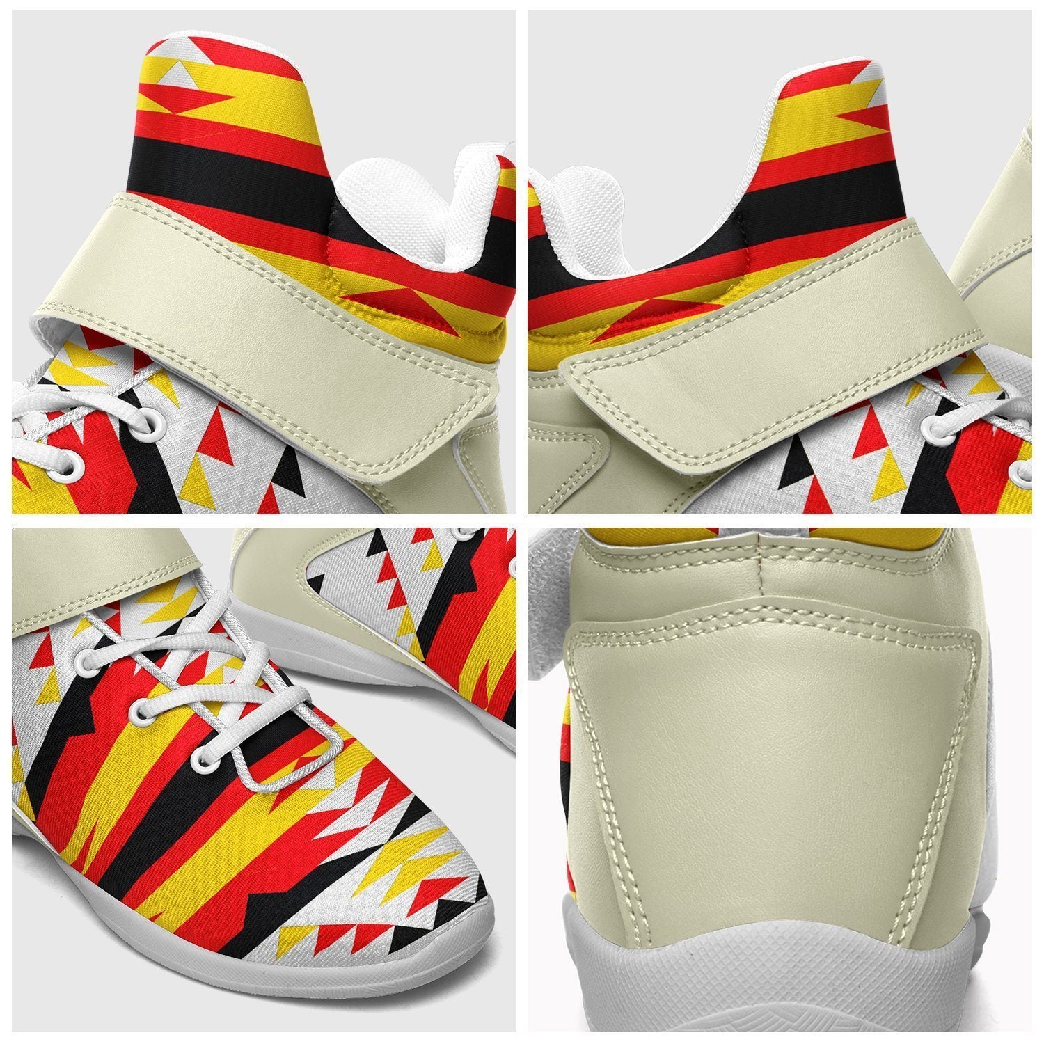 Visions of Peace Directions Ipottaa Basketball / Sport High Top Shoes - White Sole 49 Dzine